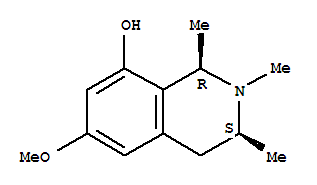 8-Isoquinolinol,1,2,3,4-tetrahydro-6-methoxy-1,2,3-trimethyl-, (1R-cis)-