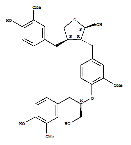 2-Furanol,tetrahydro-3-[[4-[2-hydroxy-1-[(4-hydroxy-3-methoxyphenyl)methyl]ethoxy]-3-methoxyphenyl]methyl]-4-[(4-hydroxy-3-methoxyphenyl)methyl]-,[2R-[2a,3b(R*),4a]]-