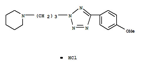1-{3-[5-(4-methoxyphenyl)-2H-tetrazol-2-yl]propyl}piperidine hydrochloride