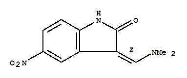 (3Z)-3-[(dimethylamino)methylidene]-5-nitro-1,3-dihydro-2H-indol-2-one