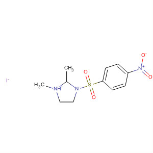 1H-Imidazolium, 4,5-dihydro-1,2-dimethyl-3-[(4-nitrophenyl)sulfonyl]-,iodide