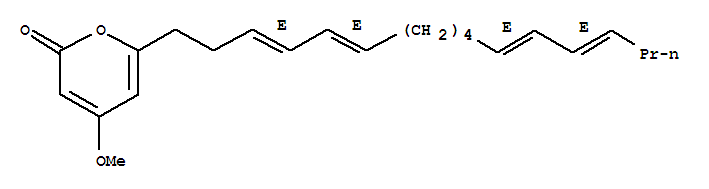 2H-Pyran-2-one,6-(3,5,11,13-heptadecatetraenyl)-4-methoxy-, (all-E)-