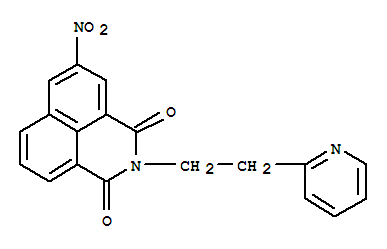 1H-Benz(de)isoquinoline-1,3(2H)-dione, 5-nitro-2-(2-(2-pyridinyl)ethyl)-