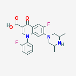 7-(3,5-dimethylpiperazin-1-yl)-6-fluoro-1-(2-fluorophenyl)-4-oxo-1,4-dihydroquinoline-3-carboxylic acid