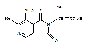 2H-Pyrrolo[3,4-c]pyridine-2-acetic  acid,  7-amino-1,3-dihydro--alpha-,6-dimethyl-1,3-dioxo-