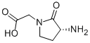 1-Pyrrolidineaceticacid, 3-amino-2-oxo-, (3R)-