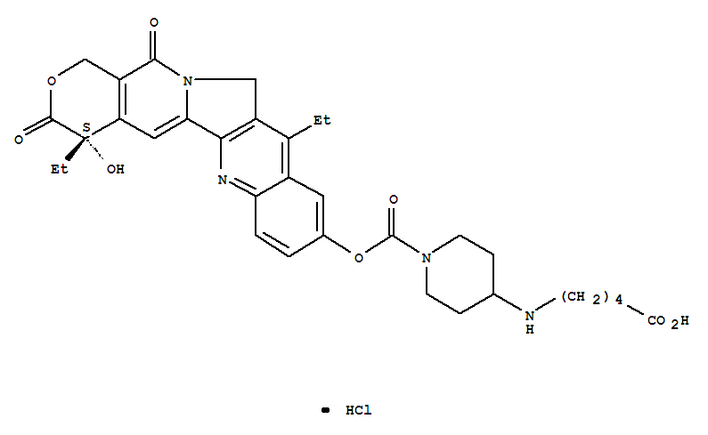 4-[(4-Carboxybutyl)amino]-1-piperidinecarboxylic Acid (4S)-4,11-Diethyl-3,4,12,14-tetrahydro-4-hydroxy-3,14-dioxo-1H-pyrano[3,4:6,7]indolizino[1,2-b]quinolin-9-yl Ester Hydrochloride