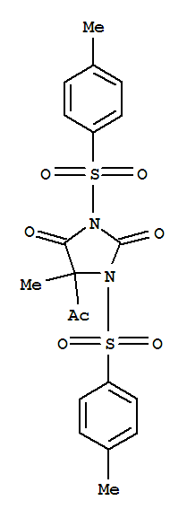 5-acetyl-5-methyl-1,3-bis[(4-methylphenyl)sulfonyl]imidazolidine-2,4-dione