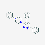 4,6-diphenyl-3-(4-phenylpiperazin-1-yl)pyridazine