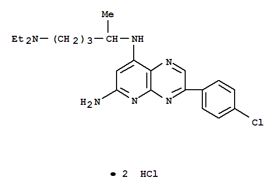 3-(4-chlorophenyl)-N~8~-[5-(diethylamino)pentan-2-yl]pyrido[2,3-b]pyrazine-6,8-diamine