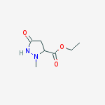 3-Pyrazolidinecarboxylic acid, 2-methyl-5-oxo-, ethyl ester