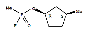 PHOSPHONOFLUORIDIC ACID,METHYL-,(1R,3S)-3-METHYLCYCLOPENTYL ESTER,REL-