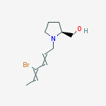 2-Pyrrolidinemethanol, 1-[(2E,4Z)-4-bromo-2,4-hexadienyl]-, (2S)-