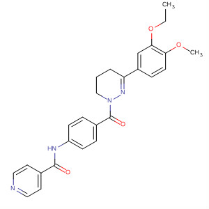 4-Pyridinecarboxamide,N-[4-[[3-(3-ethoxy-4-methoxyphenyl)-5,6-dihydro-1(4H)-pyridazinyl]carbonyl]phenyl]-