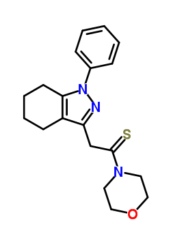 MORPHOLINE,4-((4,5,6,7-TETRAHYDRO-1-PHENYL-1H-INDAZOL-3-YL)THIOACETYL)-