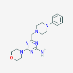 4-(morpholin-4-yl)-6-[(4-phenylpiperazin-1-yl)methyl]-1,3,5-triazin-2-amine