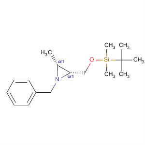Aziridine,2-[[[(1,1-dimethylethyl)dimethylsilyl]oxy]methyl]-3-methyl-1-(phenylmethyl)-, (2R,3R)-rel-