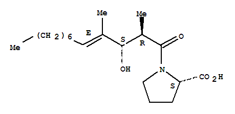 L-Proline,1-[(2R,3S,4E)-3-hydroxy-2,4-dimethyl-1-oxo-4-dodecen-1-yl]-