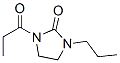 2-Imidazolidinone,  1-(1-oxopropyl)-3-propyl-