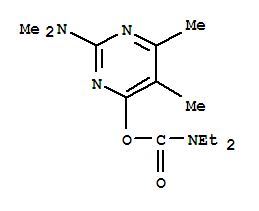 Carbamic acid,diethyl-, 2-(dimethylamino)-5,6-dimethyl-4-pyrimidinyl ester (8CI,9CI)
