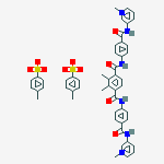 3,3'-[(2,3-dimethylbenzene-1,4-diyl)bis(carbonyliminobenzene-4,1-diylcarbonylimino)]bis(1-methylpyridinium) bis(4-methylbenzenesulfonate)