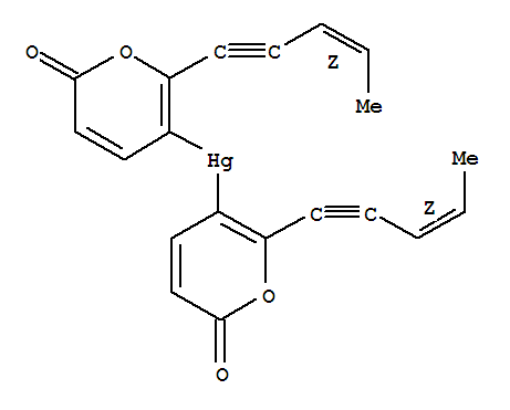 bis{2-oxo-6-[(3E)-pent-3-en-1-yn-1-yl]-2H-pyran-5-yl}mercury