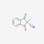 2-Methyl-1,3-dioxo-2,3-dihydro-1H-indene-2-carbonitrile