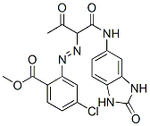 methyl 4-chloro-2-[[1-[[(2,3-dihydro-2-oxo-1H-benzimidazol-5-yl)amino]carbonyl]-2-oxopropyl]azo]benzoate