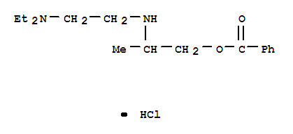 2-{[2-(diethylamino)ethyl]amino}propyl benzoate hydrochloride (1:1)