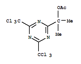 2-[4,6-bis(trichloromethyl)-1,3,5-triazin-2-yl]propan-2-yl acetate