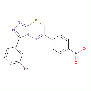 7H-1,2,4-Triazolo[3,4-b][1,3,4]thiadiazine,3-(3-bromophenyl)-6-(4-nitrophenyl)-