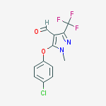 5-(4-CHLOROPHENOXY)-1-METHYL-3-(TRIFLUOROMETHYL)-1H-PYRAZOLE-4-CARBOXALDEHYDE 97%