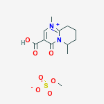 3-carboxy-1,6-dimethyl-4-oxo-6,7,8,9-tetrahydro-4H-pyrido[1,2-a]pyrimidin-1-ium methyl sulfate