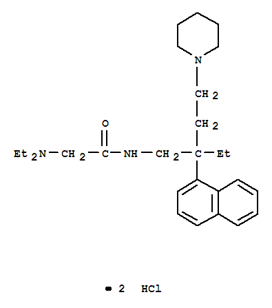 N~2~,N~2~-diethyl-N-[2-ethyl-2-(naphthalen-1-yl)-4-(piperidin-1-yl)butyl]glycinamide