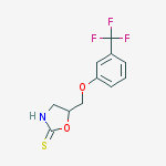 5-[[3-(trifluoromethyl)phenoxy]methyl]-1,3-oxazolidine-2-thione