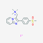Trimethyl-[[2-(4-methylsulfonylphenyl)imidazo[1,2-a]pyridin-3-yl]methyl]azanium;iodide