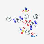 Cobaltate(1-), bis(3-(2-(4,5-dihydro-3-methyl-5-(oxo-kappaO)-1-phenyl-1H-pyrazol-4-yl)diazenyl-kappaN1)-4-(hydroxy-kappaO)benzenesulfonamidato(2-))-, sodium (1:1), (OC-6-22')-
