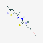 (2E)-N-(3-methoxypropyl)-2-[(3-methyl-1,2-thiazol-5-yl)methylidene]hydrazinecarbothioamide