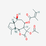 (3S)-3β-(Acetyloxy)-4β-(angeloyloxy)-3aβ,4,5,6,6aα,7,9aα,9bβ-octahydro-6α-hydroxy-3,6,9-trimethylazuleno[4,5-b]furan-2(3H)-one