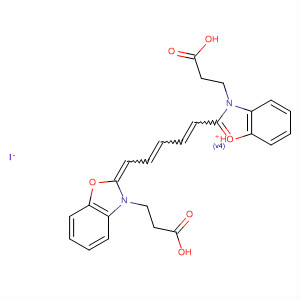 Benzoxazolium,3-(2-carboxyethyl)-2-[5-[3-(2-carboxyethyl)-2(3H)-benzoxazolylidene]-1,3-pentadienyl]-, iodide