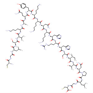 L-Cysteine,L-cysteinylglycyl-L-leucyl-L-seryl-L-valyl-L-lysyl-L-alanyl-L-glutaminyl-L-tyrosyl-L-lysyl-L-lysyl-L-asparaginyl-L-lysyl-L-histidyl-L-arginyl-L-histidyl-L-seryl-L-isoleucyl-L-threonyl-L-asparaginyl-L-prolyl-L-leucylglycyl-