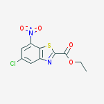 2-Benzothiazolecarboxylic acid, 5-chloro-7-nitro-, ethyl ester