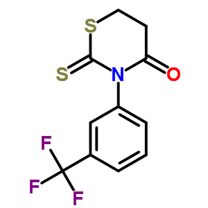 2-sulfanylidene-3-[3-(trifluoromethyl)phenyl]-1,3-thiazinan-4-one