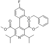 3,5-Pyridinedicarboxylic acid, 4-[4-fluoro-2-(phenylmethoxy)phenyl]-2,6-bis(1-methylethyl)-, 3,5-dimethyl ester