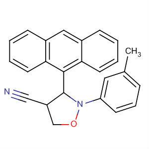 4-Isoxazolidinecarbonitrile, 3-(9-anthracenyl)-2-(3-methylphenyl)-