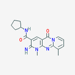 (2Z)-N-cyclopentyl-2-imino-1,10-dimethyl-5-oxo-1,5-dihydro-2H-dipyrido[1,2-a:2',3'-d]pyrimidine-3-carboxamide