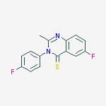 6-fluoro-3-(4-fluorophenyl)-2-methylquinazoline-4(3H)-thione