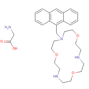 Glycine, compd. with4-(9-anthracenylmethyl)-1,7,13-trioxa-4,10,16-triazacyclooctadecane(1:1)