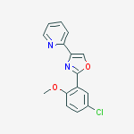 Pyridine, 2-[2-(5-chloro-2-methoxyphenyl)-4-oxazolyl]-
