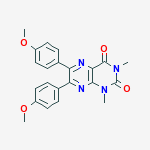 2,4(1H,3H)-PTERIDINEDIONE, 6,7-BIS(4-METHOXYPHENYL)-1,3-DIMETHYL-